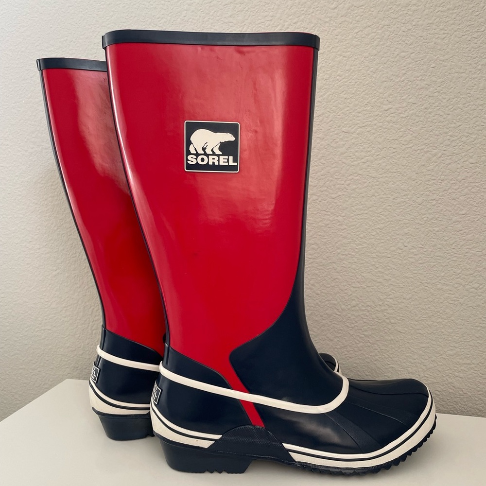 Sorel Sorellington tall rain boots, size 8